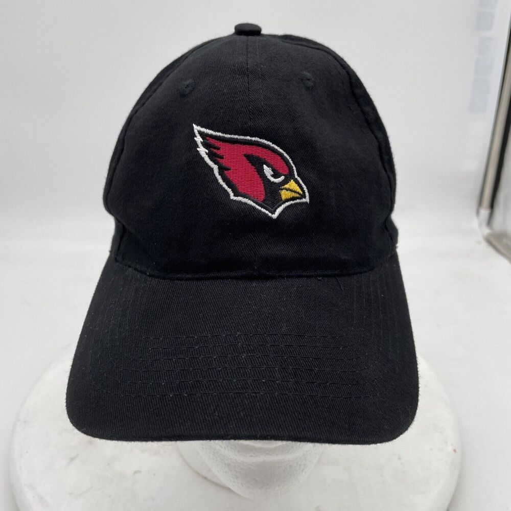 ARIZONA CARDINALS BLACK HAT CAP ADJUSTABLE NFL